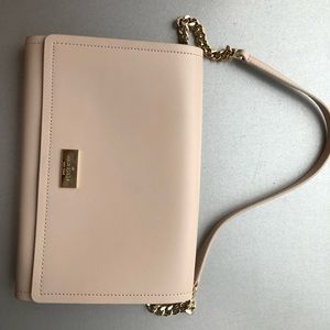 Kate Spade Shoulder Bag - Cream colour with Blue interior